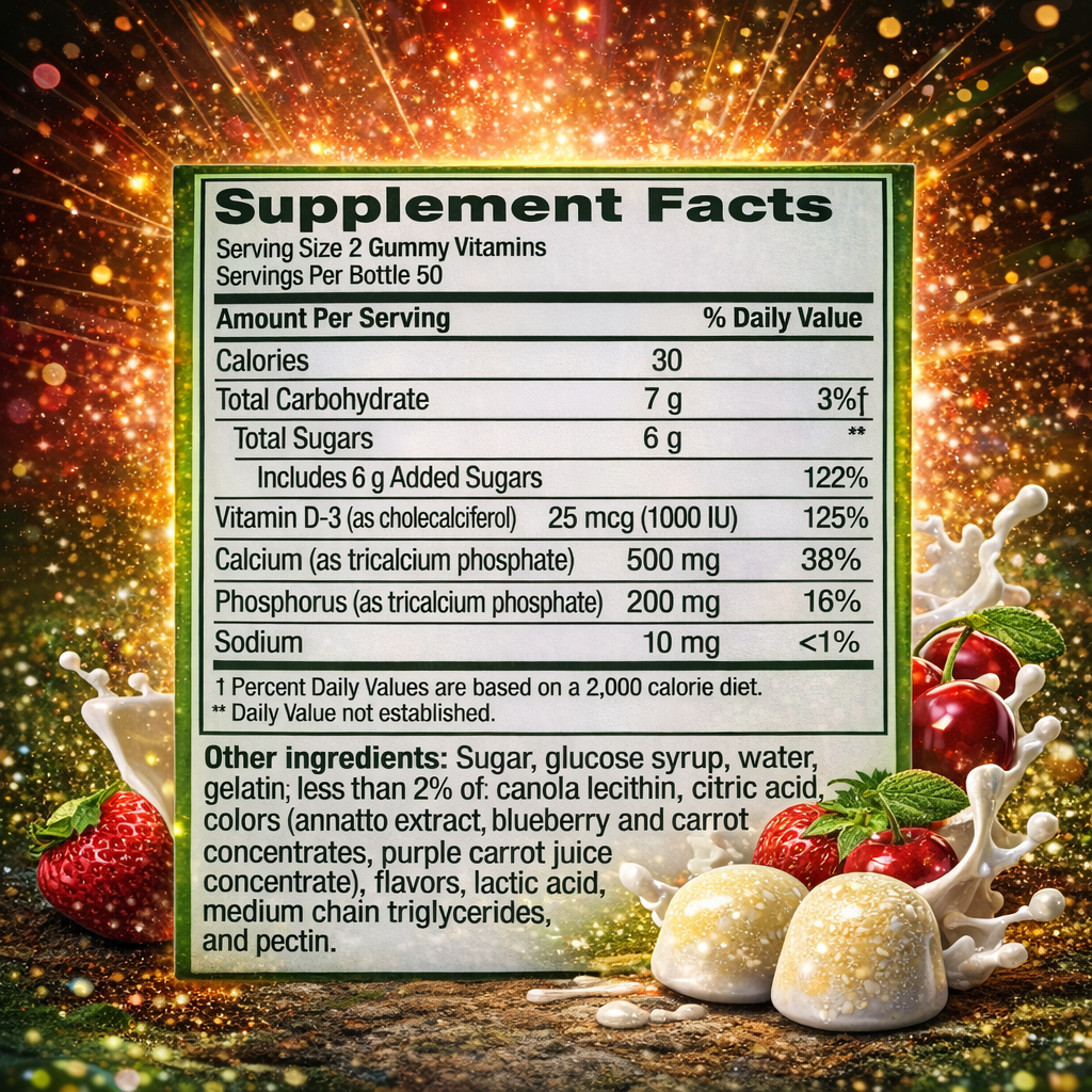 Vitafusion Calcium 100 gummies