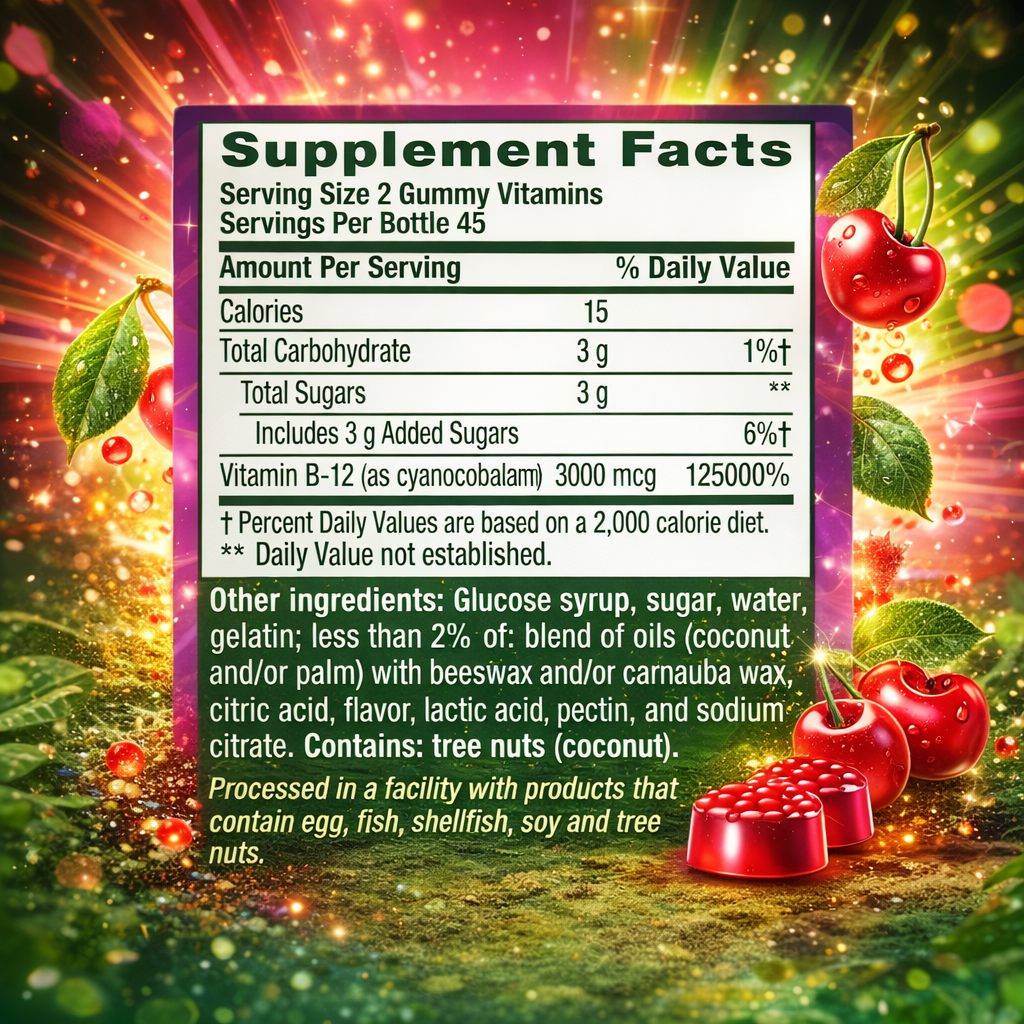 Vitafusion  B12 Gummies, 170 Count