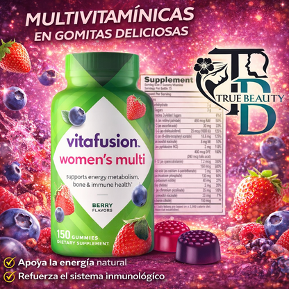 Vitafusion multivitaminico de mujer 150 gomitas