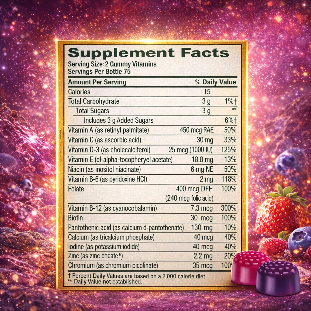 Vitafusion multivitaminico de mujer 150 gomitas