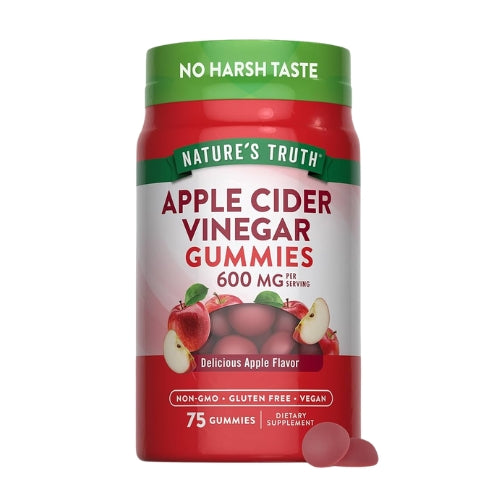 Nature's Truth Gomitas de vinagre de sidra de manzana | 600 mg | 75 gomitas