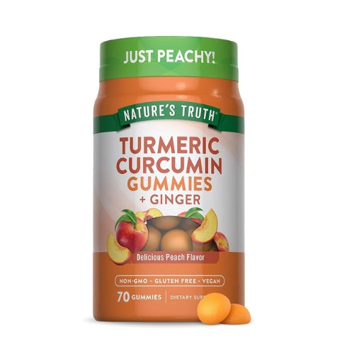 Nature's Truth Gomitas de cúrcuma y jengibre | 70 unidades