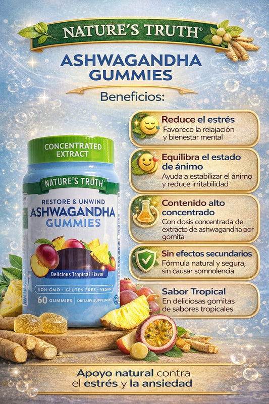 Nature's Truth Ashwagandha Gummies | 60 unidades